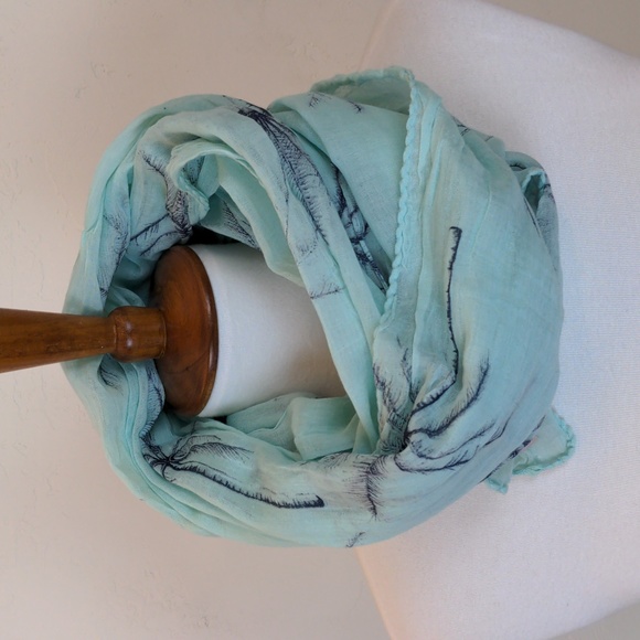 Beck Sondergaard Sheer Palm Tree Scarf - Picture 2 of 6